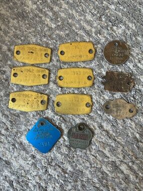 Vintage Dog Tag Lot